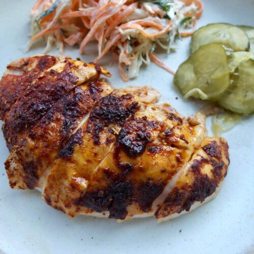 Classic BBQ Rubbed Rotisserie Chicken