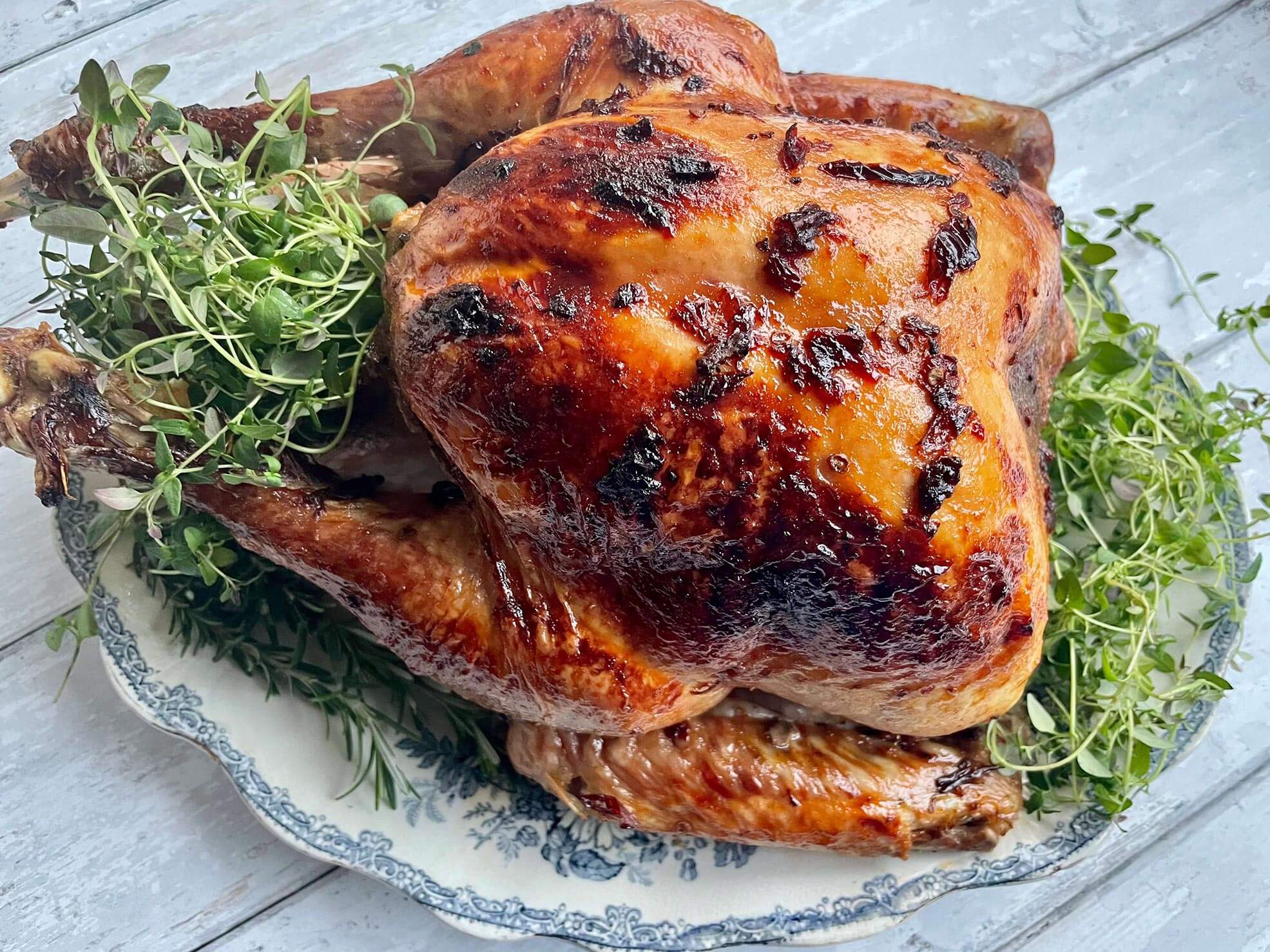 Maple, Clementine and Chipotle Glazed Turkey