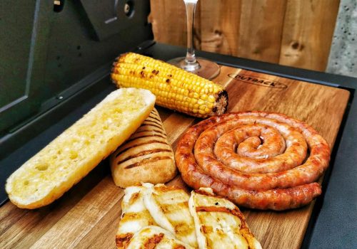 food on chopping board