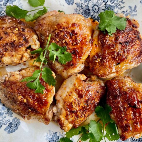 Hot Honey Chicken Thighs