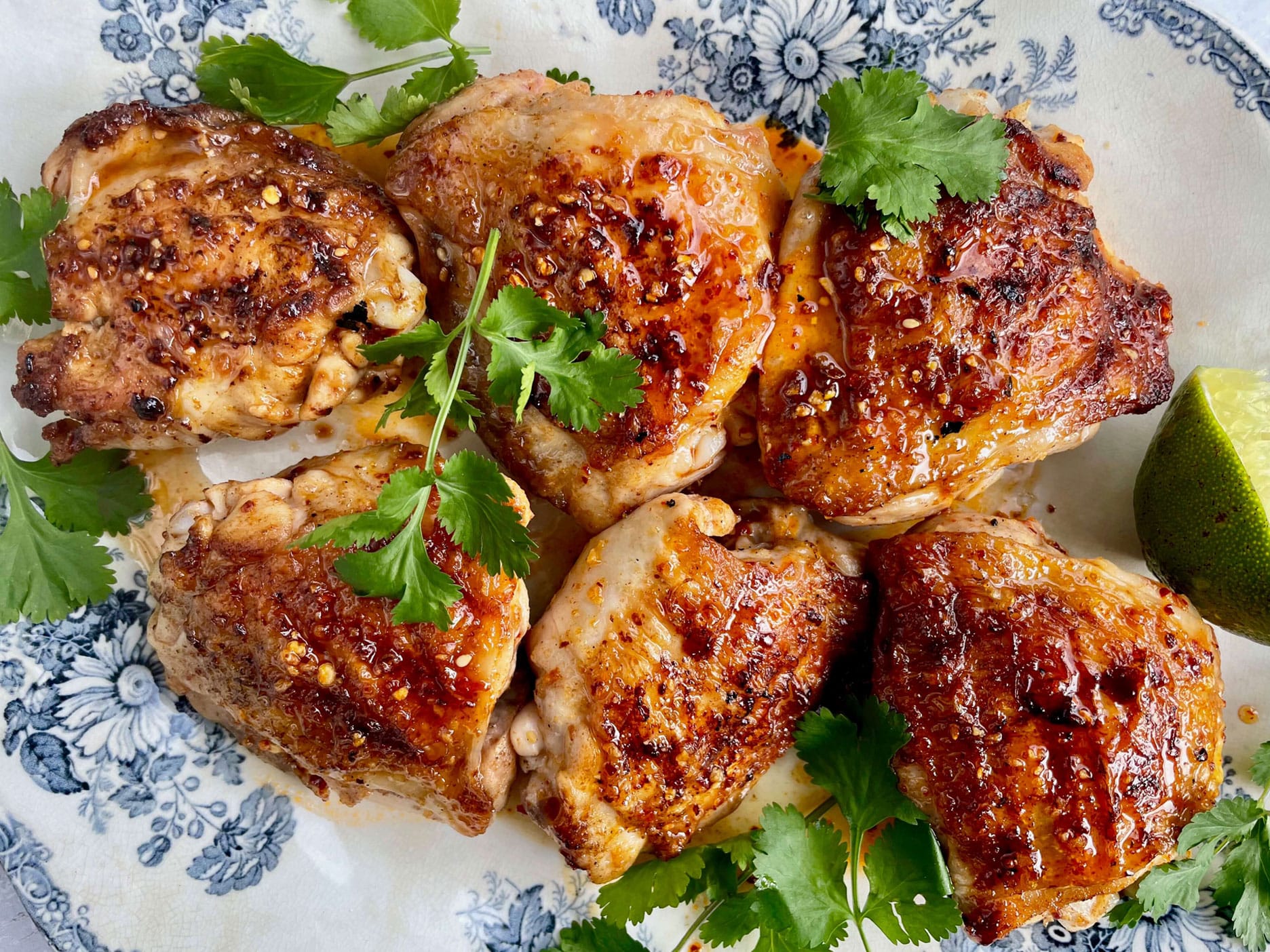 Hot Honey Chicken Thighs