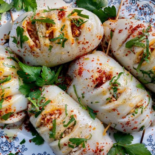 'Nduja Stuffed Squid