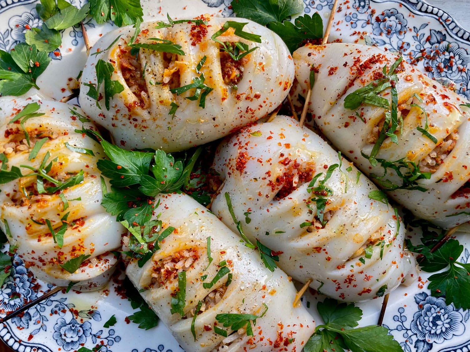 'Nduja Stuffed Squid