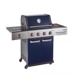 Jupiter 4 Burner Hybrid with Chopping Board – Blue