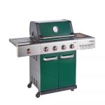 Jupiter 4 Burner Hybrid with Chopping Board – Green