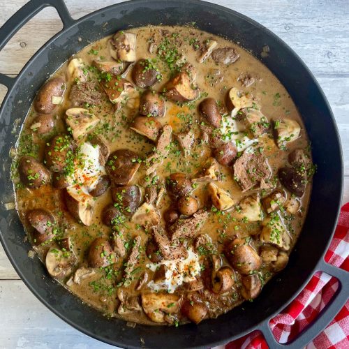 Creamy, Smoky Beef Stroganoff