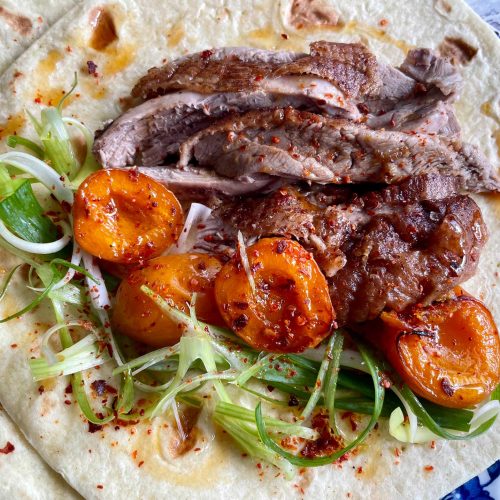 Roasted Duck Wraps with Maple and Lemongrass
