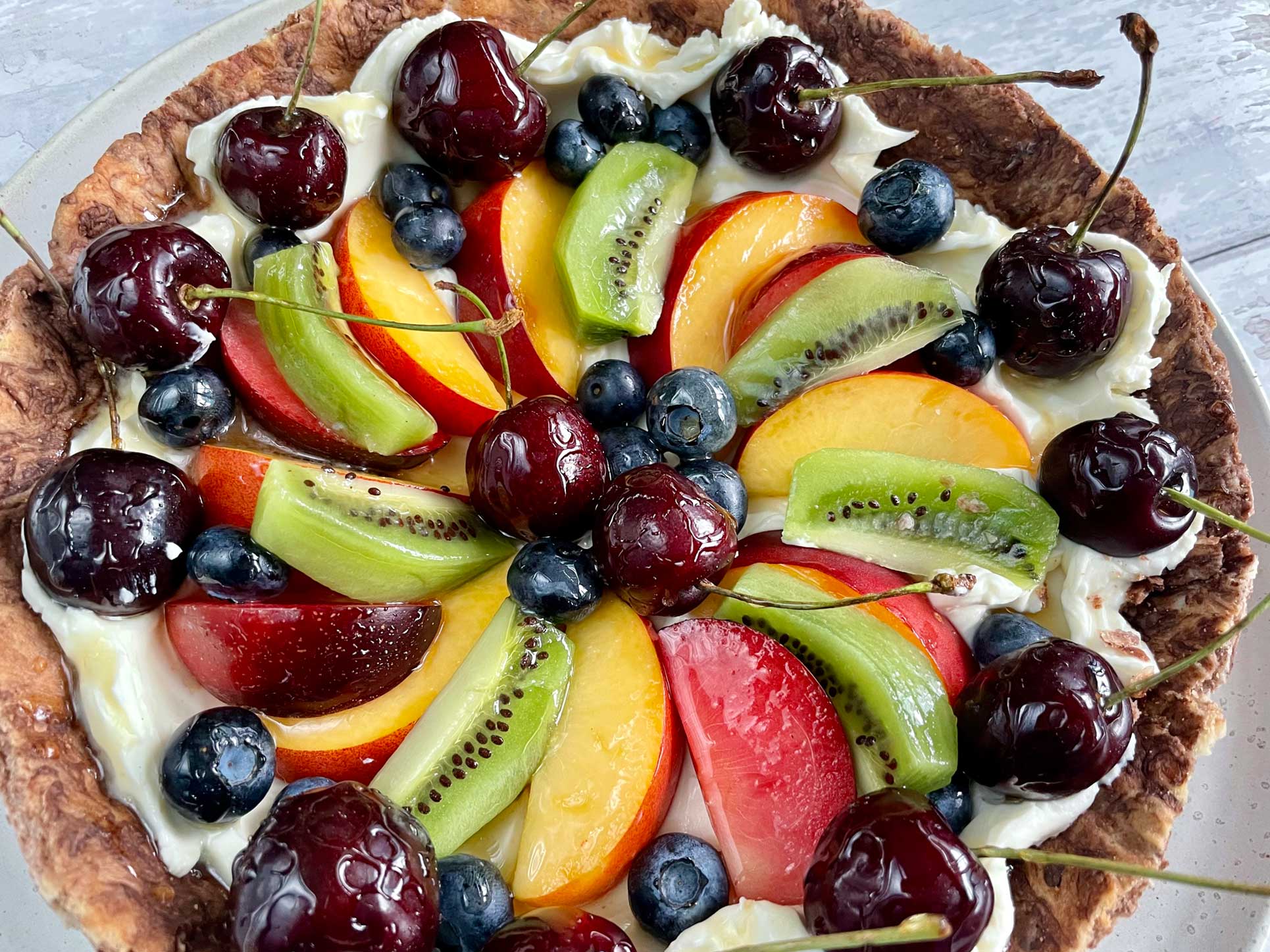 Chocolate and Mascarpone Fruit Tart