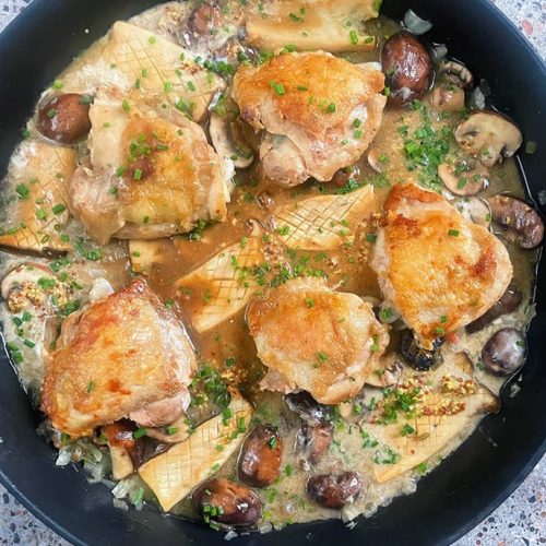 Creamy Chicken and Mushroom Skillet