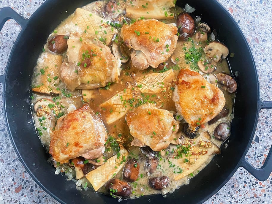 Creamy Chicken and Mushroom Skillet