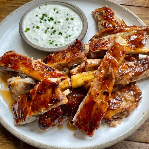 Coca Cola Ribs with Creamy Dip