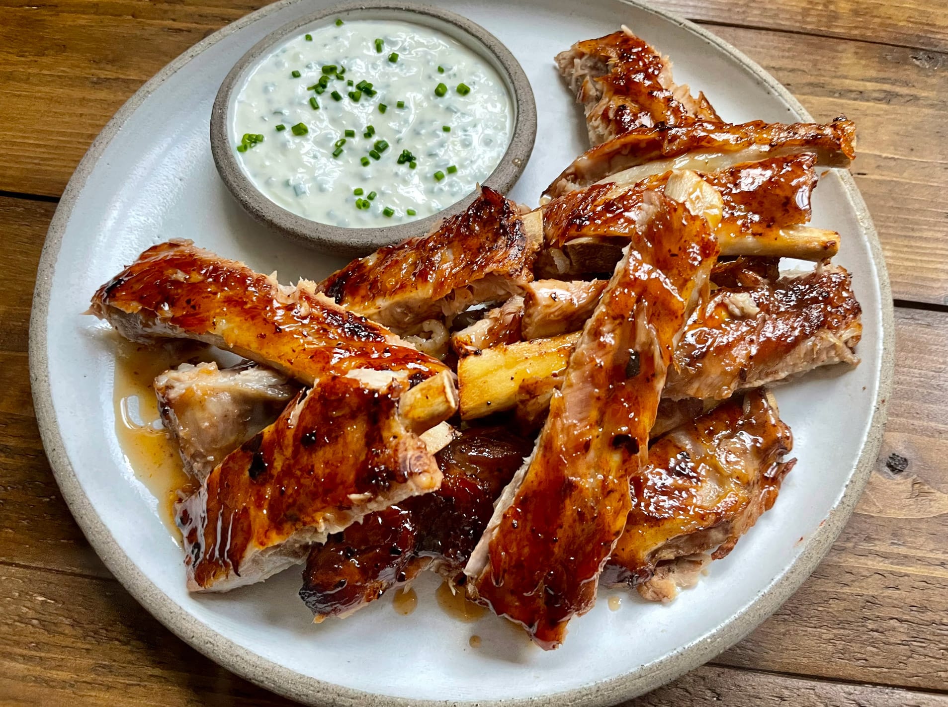 Coca Cola Ribs with Creamy Dip