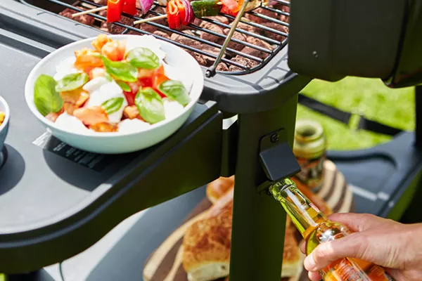 gas-barbecue with bottle opener