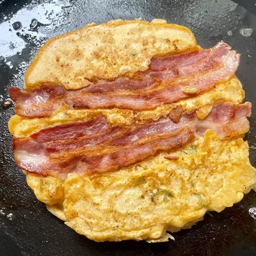 kimchi pancake cooking