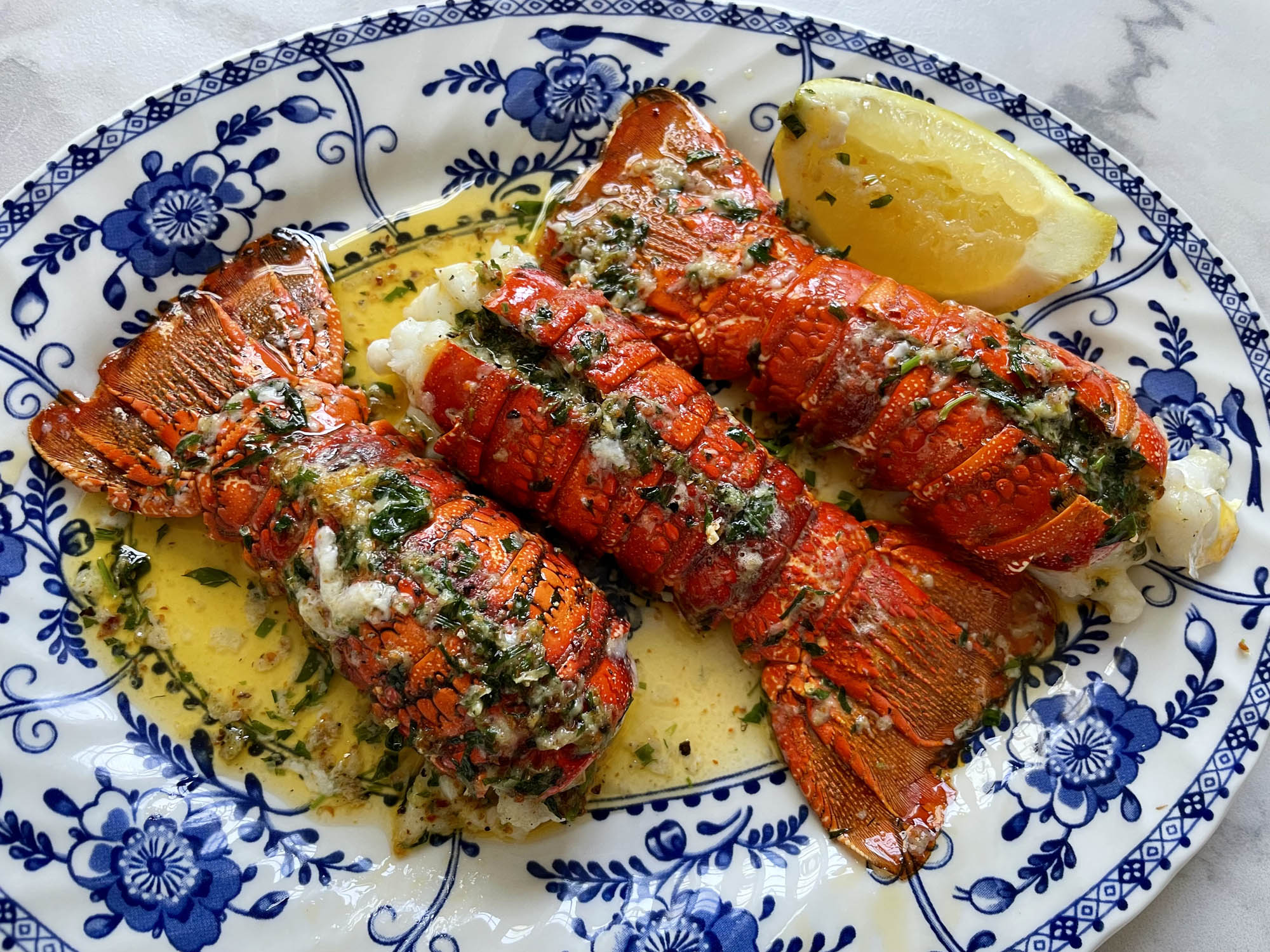 lobster tails with tarragon butter