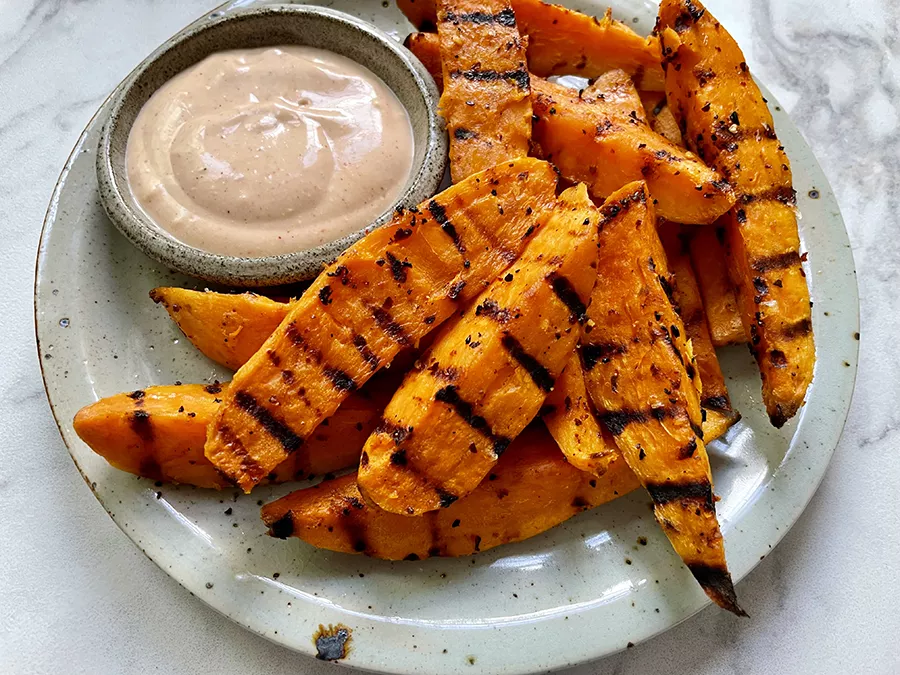 Smoky Chipotle Grilled Sweet Potatoes