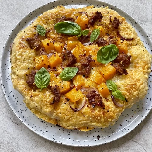 Pumpkin and Chorizo Pizza