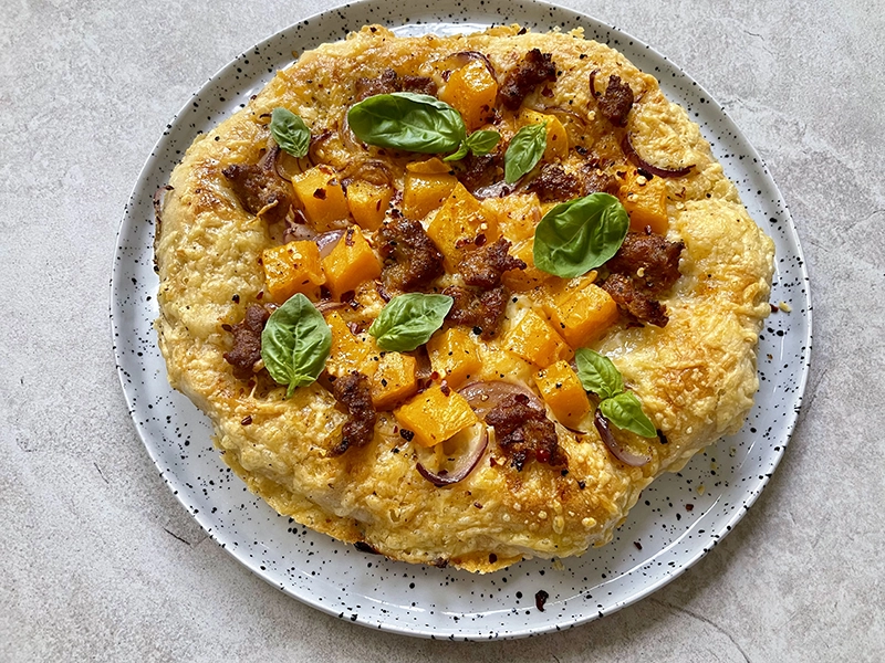 Pumpkin and Chorizo Pizza