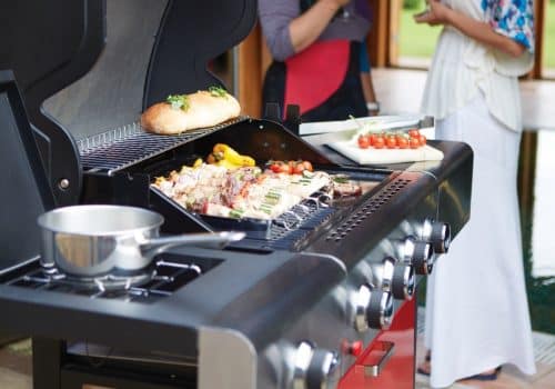 Outback bbq grill during winter