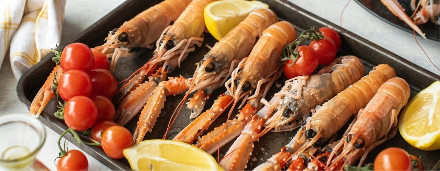Outbacks Barbecue Langoustines with chilli and lemon