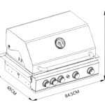 Signature 4 Burner Hybrid Stainless Steel – Built In