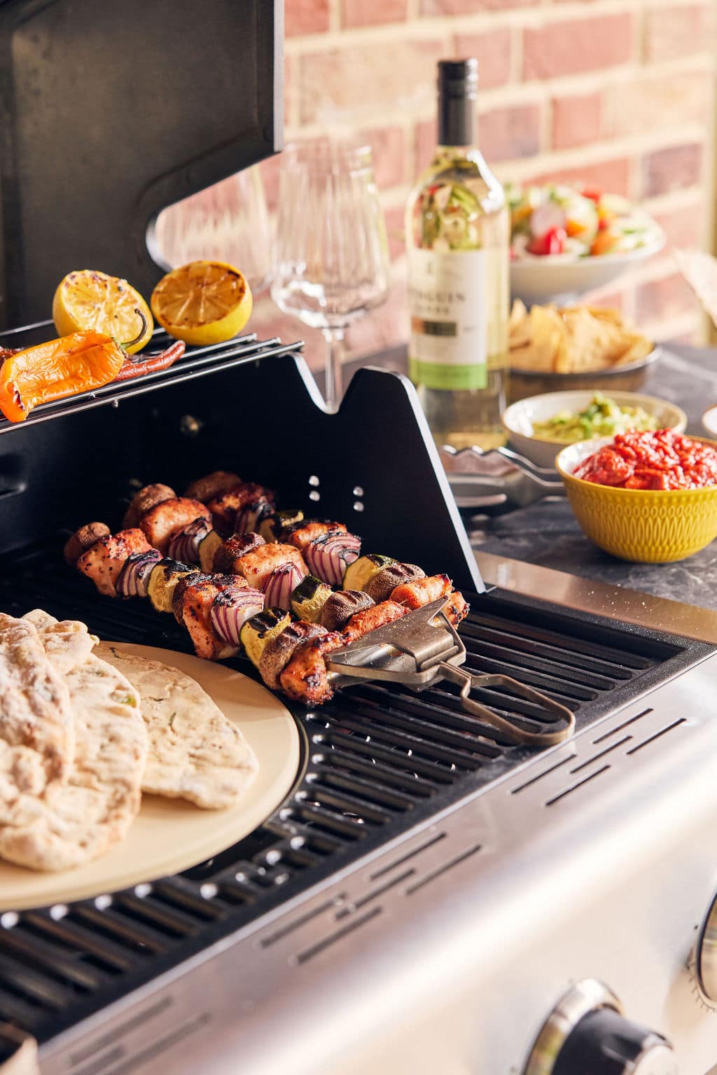 Two Pack Three Prong Skewers with Bag